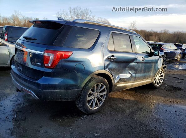 1FM5K8F83GGA53123 2016 FORD EXPLORER Blue Tył prawy