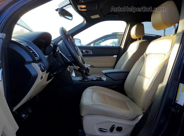 1FM5K8F83GGA53123 2016 FORD EXPLORER Blue Widok wnętrza z przodu