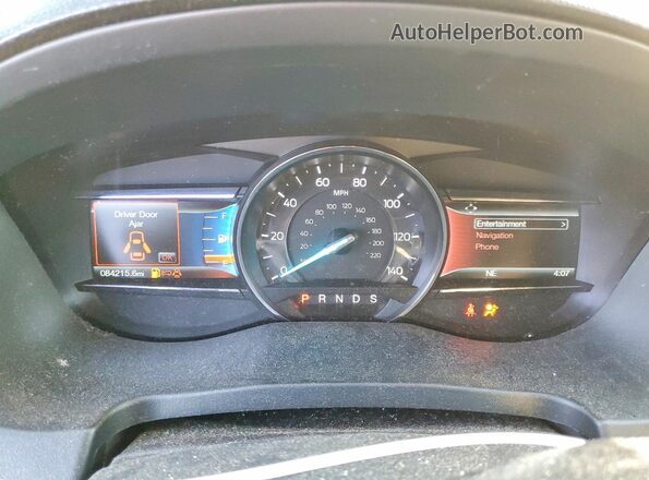 1FM5K8F83GGA53123 2016 FORD EXPLORER Blue Widok zestawu wskaźników