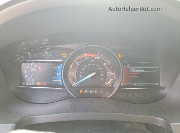1FM5K8F83GGA71623 2016 FORD EXPLORER Серебряный Вид щитка приборов