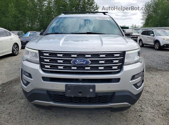 1FM5K8F83HGC37821 2017 FORD EXPLORER Silver Widok z przodu