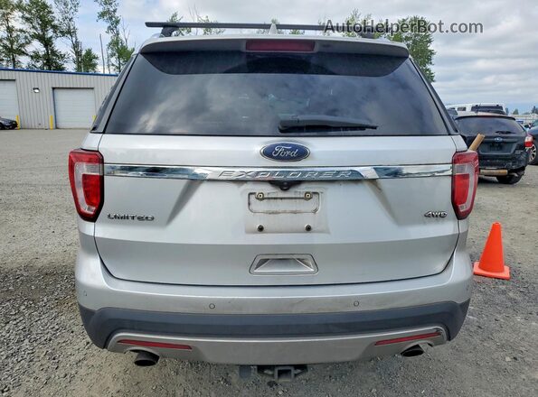 1FM5K8F83HGC37821 2017 FORD EXPLORER Silver Widok z tyłu