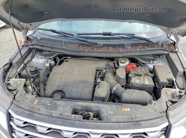 1FM5K8F83HGC37821 2017 FORD EXPLORER Silver Widok komory silnika