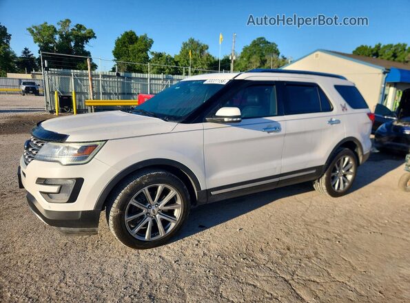 1FM5K8F84HGC92696 2017 FORD EXPLORER Белый Передняя левая четверть