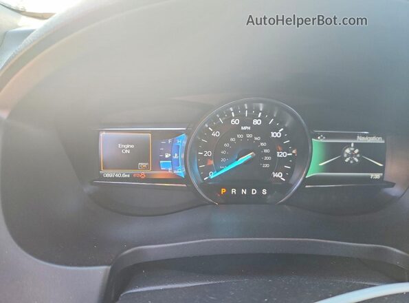 1FM5K8F84HGC92696 2017 FORD EXPLORER Белый Вид щитка приборов