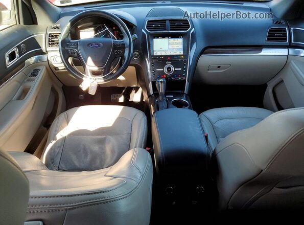 1FM5K8F84JGC31631 2018 FORD EXPLORER Красный Вид панели приборов