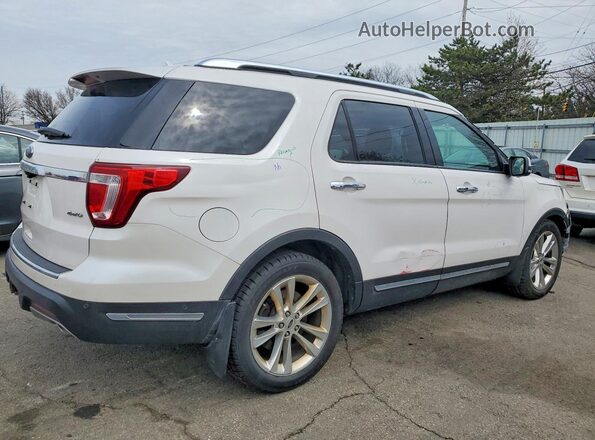 1FM5K8F85JGA10331 2018 FORD EXPLORER Белый Задняя правая четверть