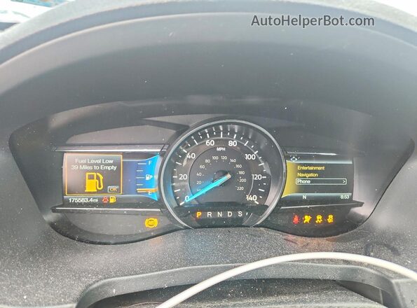 1FM5K8F85JGA10331 2018 FORD EXPLORER Белый Вид щитка приборов