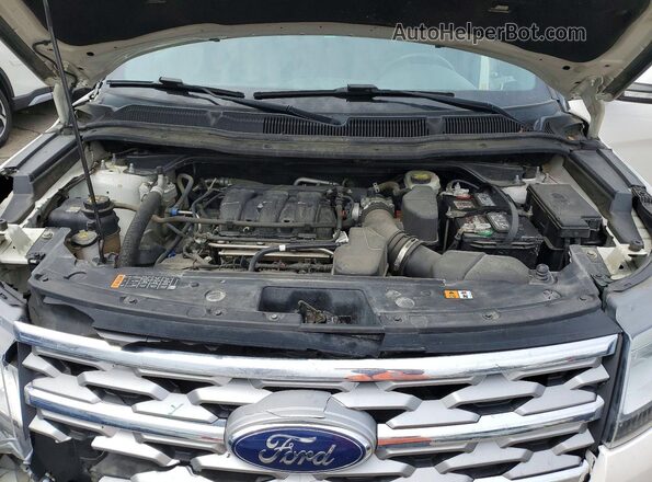 1FM5K8F85JGA10331 2018 FORD EXPLORER Белый Вид подкапотного пространства