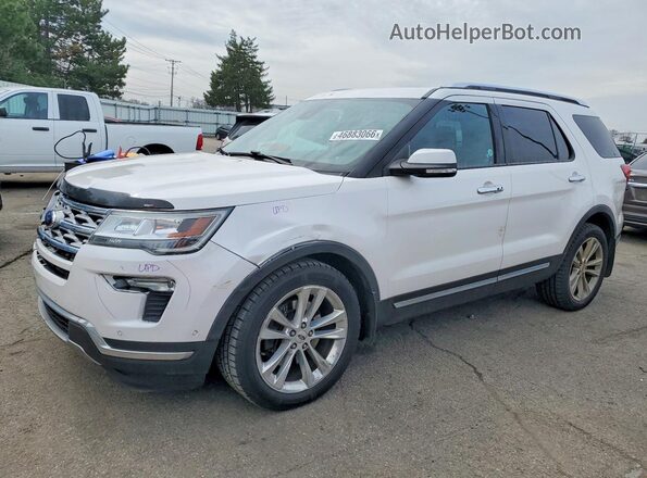 1FM5K8F85JGA10331 2018 FORD EXPLORER Белый Передняя левая четверть