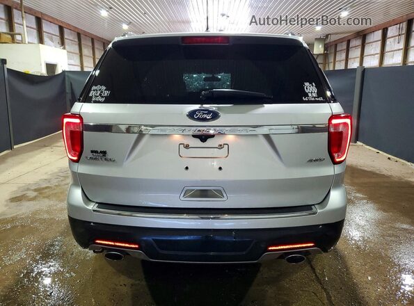 1FM5K8F85JGA99222 2018 FORD EXPLORER Серебряный Вид сзади