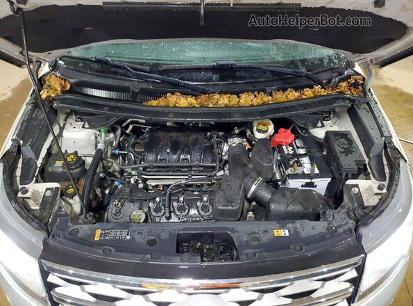1FM5K8F85JGA99222 2018 FORD EXPLORER Серебряный Вид подкапотного пространства