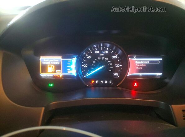 1FM5K8F87HGD01486 2017 FORD EXPLORER Красный Вид щитка приборов