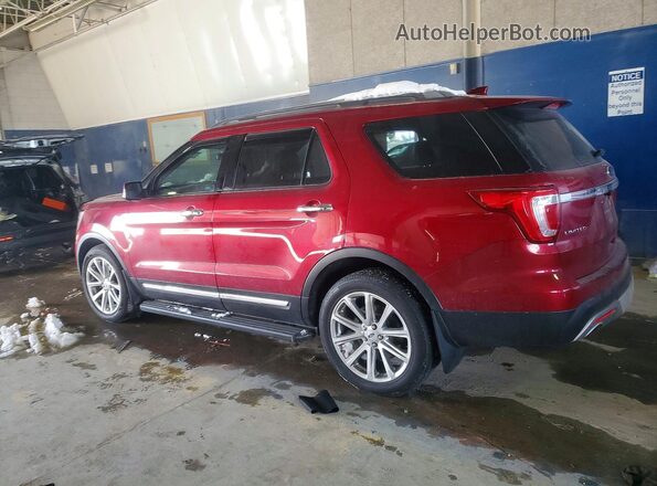 1FM5K8F87HGD01486 2017 FORD EXPLORER Красный Задняя левая четверть