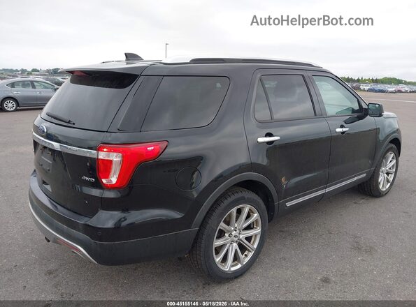 1FM5K8F88GGA98185 2016 FORD EXPLORER Черный Задняя правая четверть