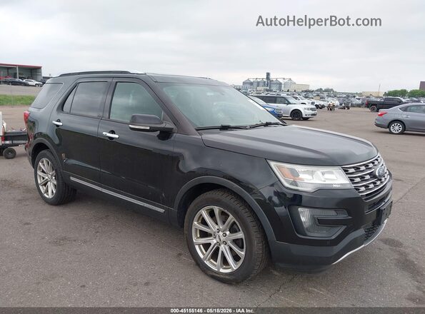 1FM5K8F88GGA98185 2016 FORD EXPLORER Черный Передняя правая четверть