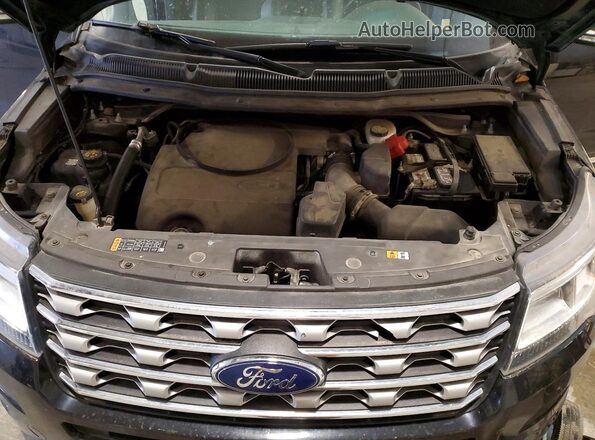 1FM5K8F88GGD15685 2016 FORD EXPLORER Черный Вид подкапотного пространства