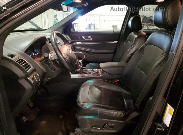 1FM5K8F88GGD15685 2016 FORD EXPLORER Черный Вид салона спереди