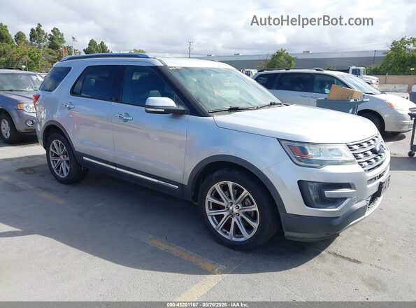 1FM5K8F89GGA19901 2016 FORD EXPLORER Серебряный Передняя правая четверть