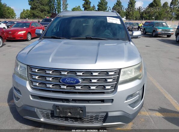 1FM5K8F89GGA19901 2016 FORD EXPLORER Серебряный Вид спереди