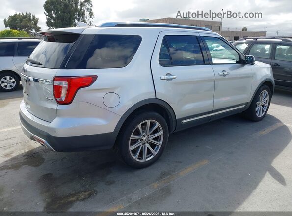 1FM5K8F89GGA19901 2016 FORD EXPLORER Серебряный Задняя правая четверть