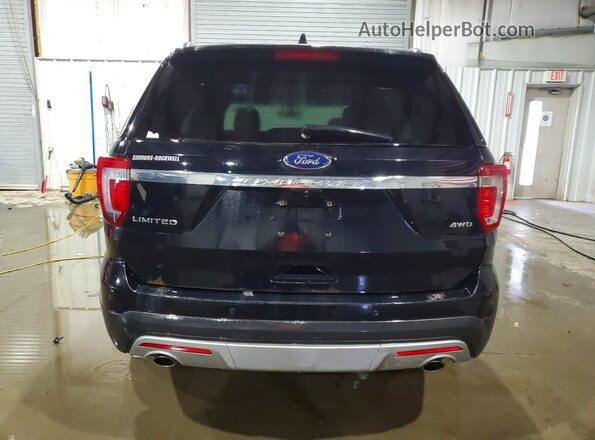 1FM5K8F89HGD75380 2017 FORD EXPLORER Черный Вид сзади