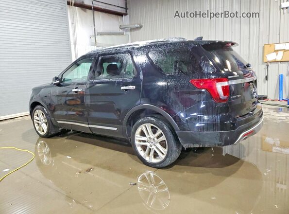 1FM5K8F89HGD75380 2017 FORD EXPLORER Черный Задняя левая четверть