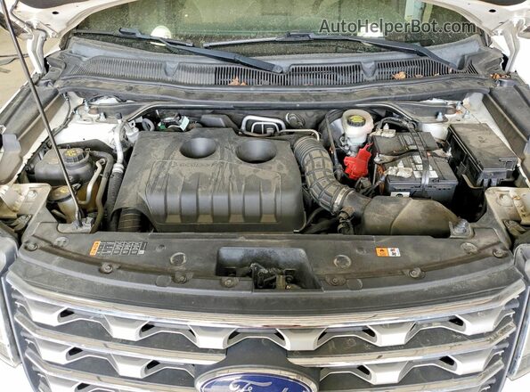 1FM5K8FH1HGC64984 2017 FORD EXPLORER Белый Вид подкапотного пространства