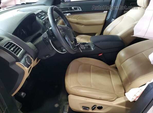 1FM5K8FH1HGC64984 2017 FORD EXPLORER Белый Вид салона спереди