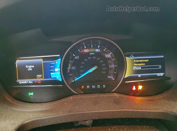 1FM5K8FH1HGC64984 2017 FORD EXPLORER Белый Вид щитка приборов