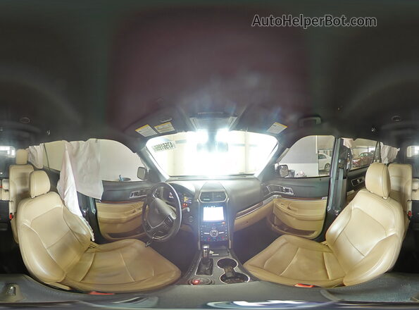 1FM5K8FH1HGC64984 2017 FORD EXPLORER Белый Панорамный вид салона 360°