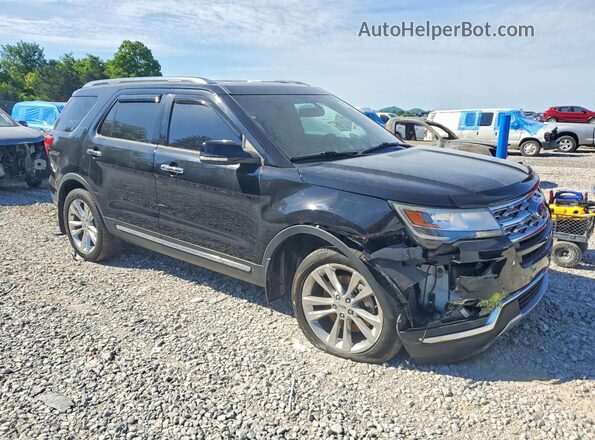 1FM5K8FH2JGC16853 2018 FORD EXPLORER Black Передня права чверть