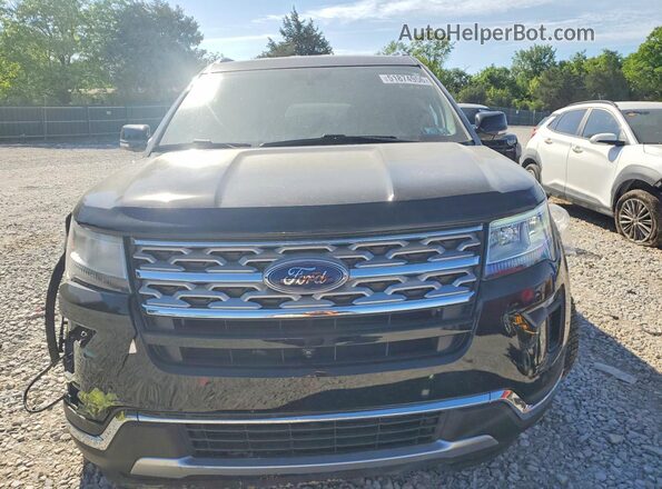 1FM5K8FH2JGC16853 2018 FORD EXPLORER Black Вид спереду
