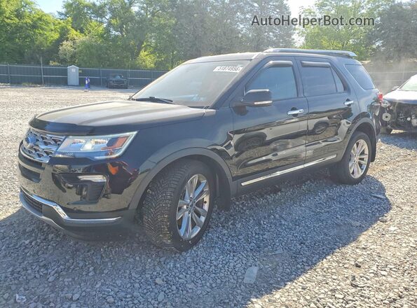 1FM5K8FH2JGC16853 2018 FORD EXPLORER Black Передня ліва чверть