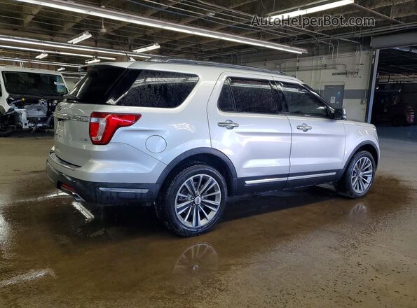1FM5K8FH5KGA28586 2019 FORD EXPLORER Silver Tył prawy
