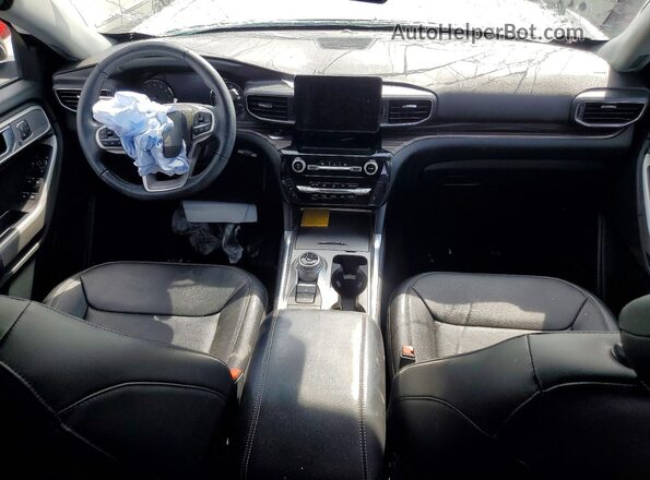 1FM5K8FW5NNA09423 2022 FORD EXPLORER White Widok deski rozdzielczej