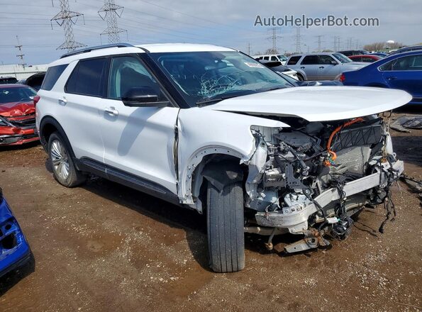 1FM5K8FW5NNA09423 2022 FORD EXPLORER White Przód prawy