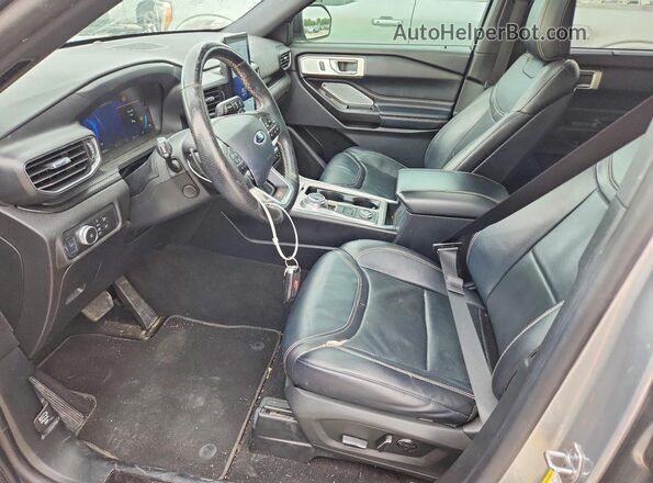 1FM5K8GC0LGA79756 2020 FORD EXPLORER Серебряный Вид салона спереди