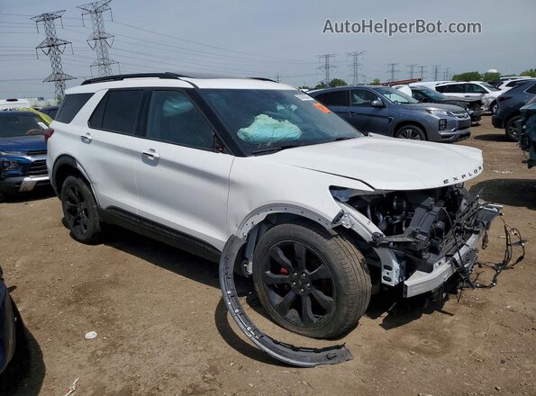 1FM5K8GC1LGA50296 2020 FORD EXPLORER Белый Передняя правая четверть