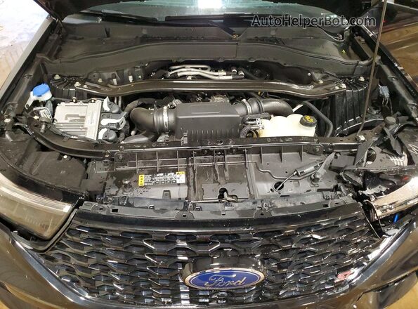 1FM5K8GC1LGC06594 2020 FORD EXPLORER Black Widok komory silnika
