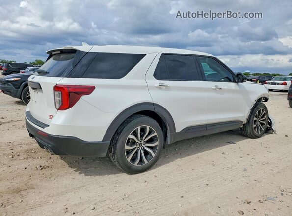 1FM5K8GC1MGA82411 2021 FORD EXPLORER White Trasero derecho
