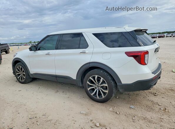 1FM5K8GC1MGA82411 2021 FORD EXPLORER White Trasero izquierdo