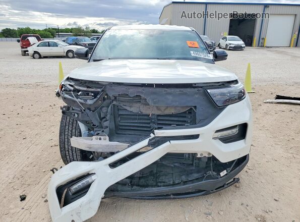 1FM5K8GC1MGA82411 2021 FORD EXPLORER White Vista frontal