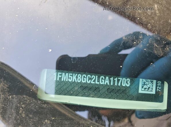 1FM5K8GC2LGA11703 2020 FORD EXPLORER White Widok komory silnika