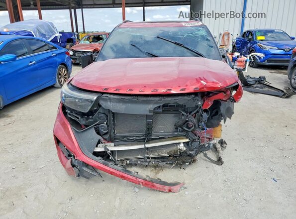 1FM5K8GC2LGA77314 2020 FORD EXPLORER Красный Вид спереди