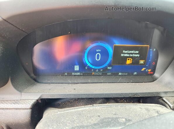 1FM5K8GC3MGA92194 2021 FORD EXPLORER Белый Вид щитка приборов