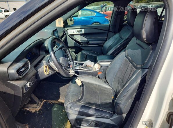 1FM5K8GC3MGA92194 2021 FORD EXPLORER Белый Вид салона спереди