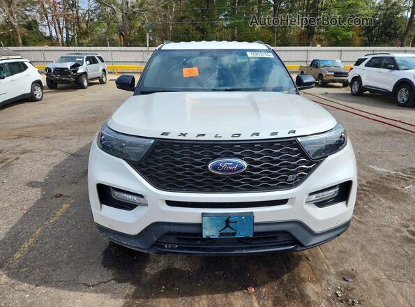 1FM5K8GC3MGA92194 2021 FORD EXPLORER Белый Вид спереди