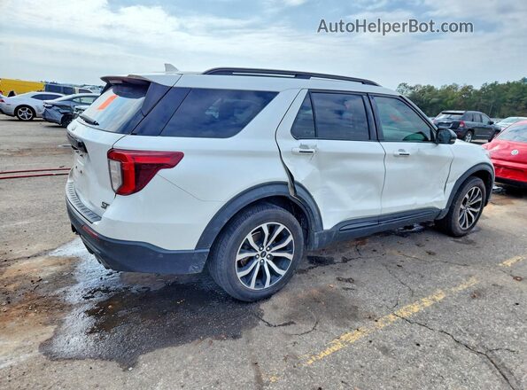 1FM5K8GC3MGA92194 2021 FORD EXPLORER Белый Задняя правая четверть