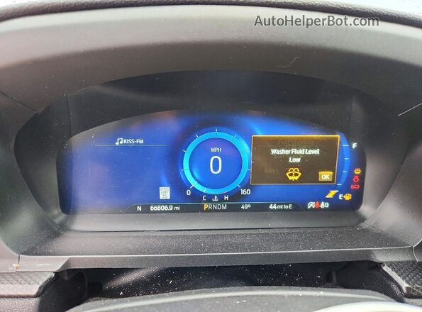 1FM5K8GC4LGA07488 2020 FORD EXPLORER Синий Вид щитка приборов